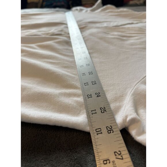 Jess & Jane Women's Open Front Cardigan 2X White Cotton Pockets USA Professional - Picture 9 of 10